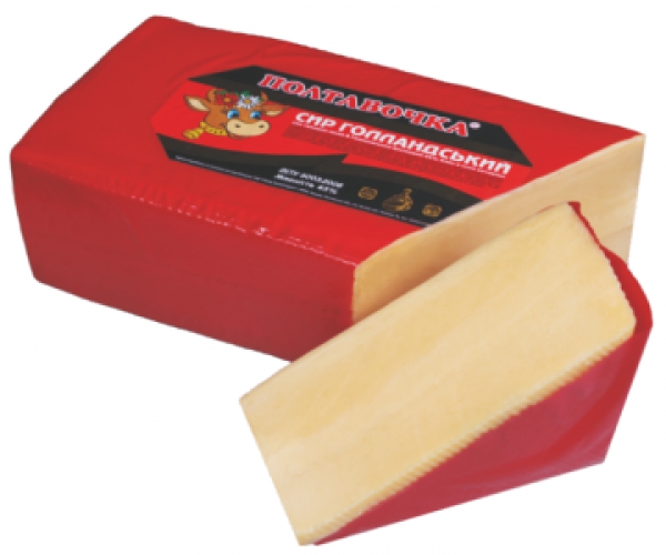 Сир твердий "Голландський брусковой" 45%