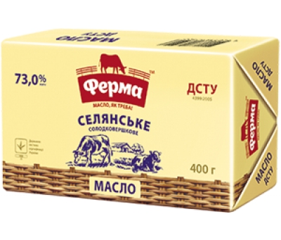 Масло солодковершкове селянське