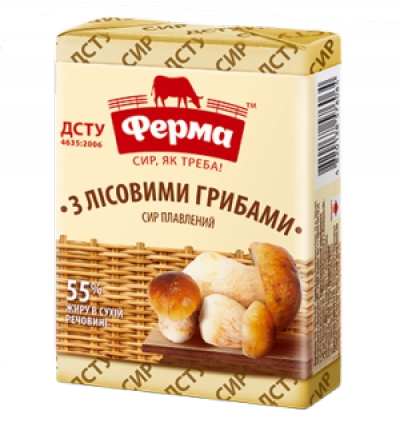 Сир плавлений «З лісовими грибами»